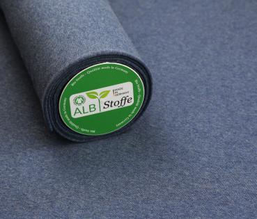 RESTSTÜCK 0,50m !!! - Bio Bündchen - Schlauch - jeans mélange - A33 - Albstoffe